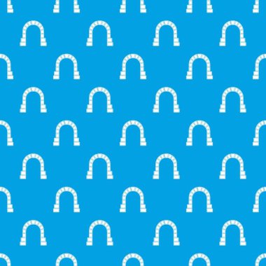 Tren tüneli desen vektör kesintisiz mavi giriş