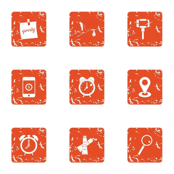 NAP Icons set, grunge tarzı