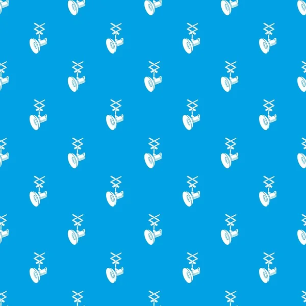 Asılı profesyonel el feneri desen vektör kesintisiz mavi