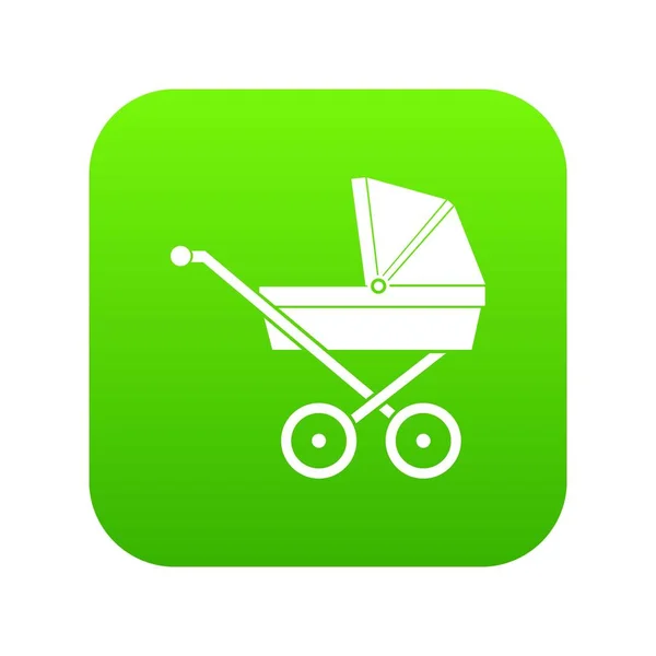 Baby μεταφορά digital πράσινο εικονίδιο — Διανυσματικό Αρχείο