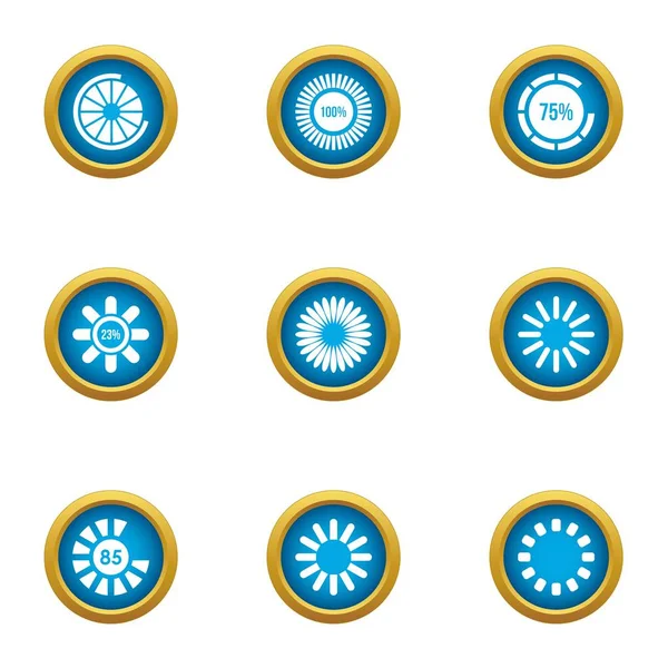 Grafik simgeler kümesi, düz stil