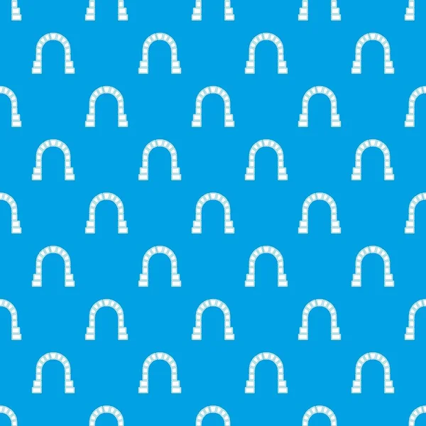 Tren tüneli desen vektör kesintisiz mavi giriş