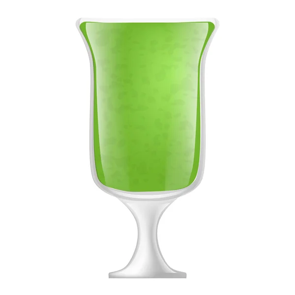 Kiwi smoothie pictogram, realistische stijl — Stockvector