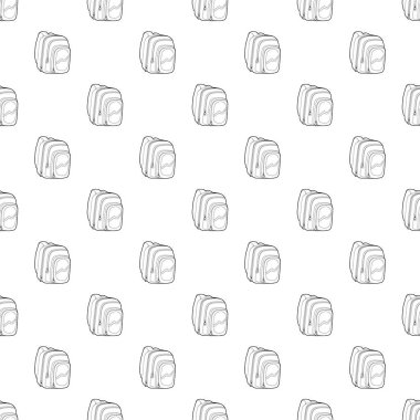 Çocuklar okul çantası simgesini anahat