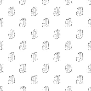 Seyahat sırt çantası simgesini anahat