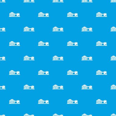 Bitki desen vektör kesintisiz mavi