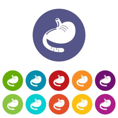 Mide simgeler vektör renk ayarla