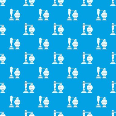 Kimyasal yükleme deseni vektör kesintisiz mavi