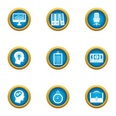 Nakit oranı simgeler ayarla, stil düz