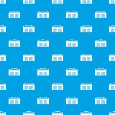 Depo Fabrika desen vektör kesintisiz mavi
