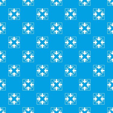 Tam ekran okları desen vektör kesintisiz mavi