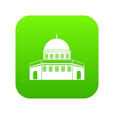 Kaya Temple Mount simgesi dijital yeşil kubbe