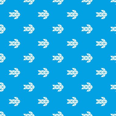 Siyah üçgen ok desen vektör kesintisiz mavi