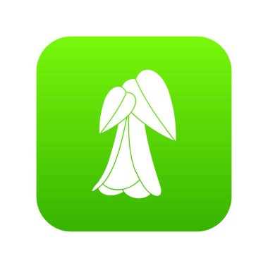 Palmiye ağacı yeşil simge vektör