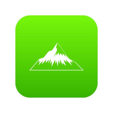 Dağ yeşil simge vektör