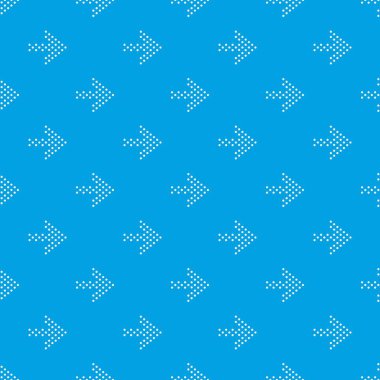 Küçük noktalar sağ ok desen vektör kesintisiz mavi
