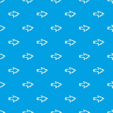 Kontur üçgenler desen vektör kesintisiz mavi okla