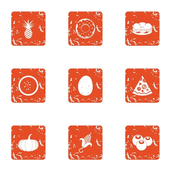 Bitki dükkanı simgeler kümesi, grunge tarzı