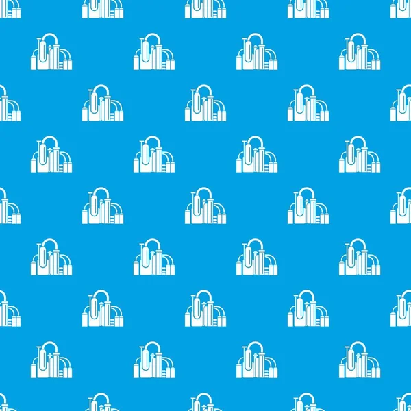 Kimyasal ekipmanlar desen vektör kesintisiz mavi