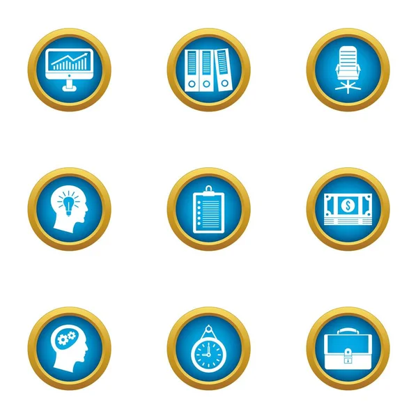 Nakit oranı simgeler ayarla, stil düz