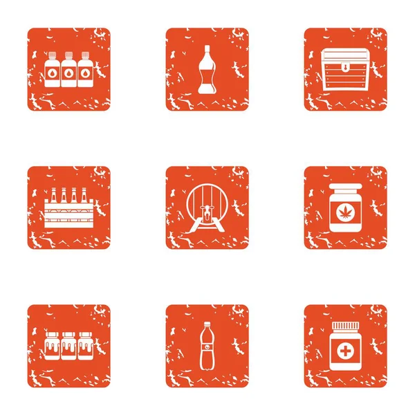 İlaç besteleri simgeler kümesi, grunge tarzı