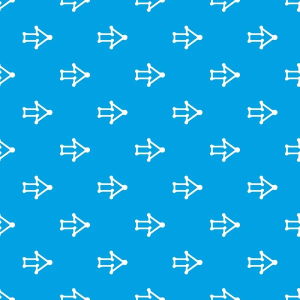 Kalın kontur deseni vektör kesintisiz mavi sağ ok