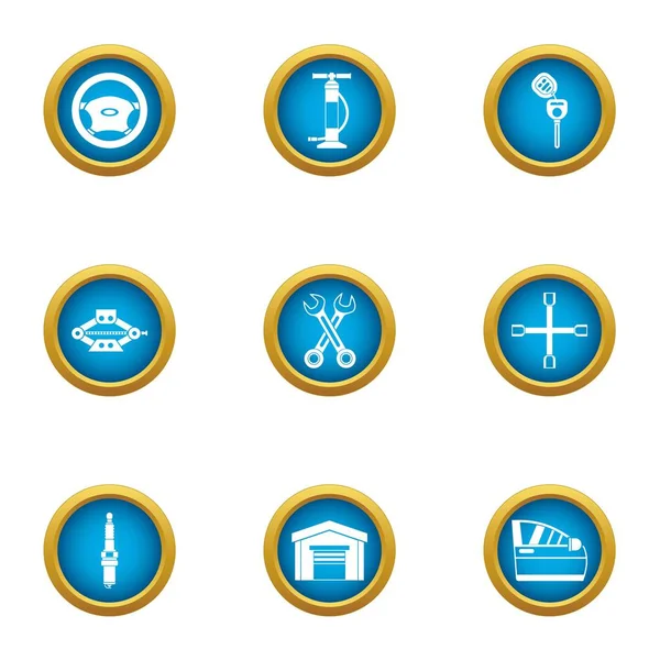 AutoGarage simgeler ayarla, stil düz