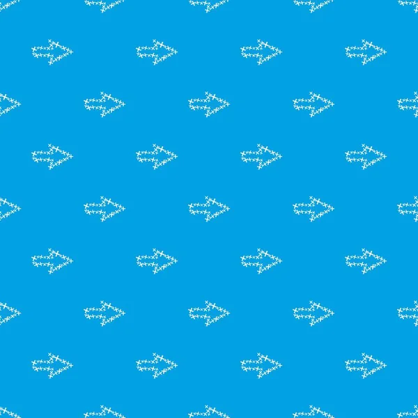 Kontur deseni vektör kesintisiz mavi çapraz ok