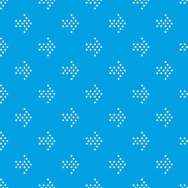 Puntos flecha derecha patrón vector sin costura azul — Archivo Imágenes Vectoriales