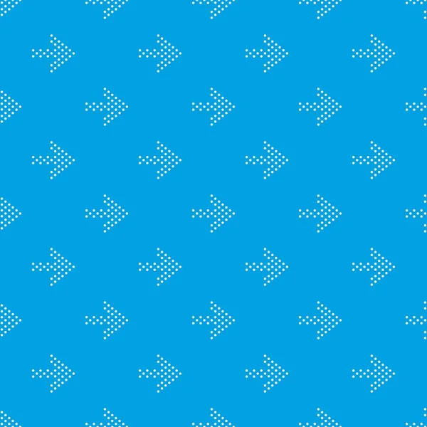 Küçük noktalar sağ ok desen vektör kesintisiz mavi
