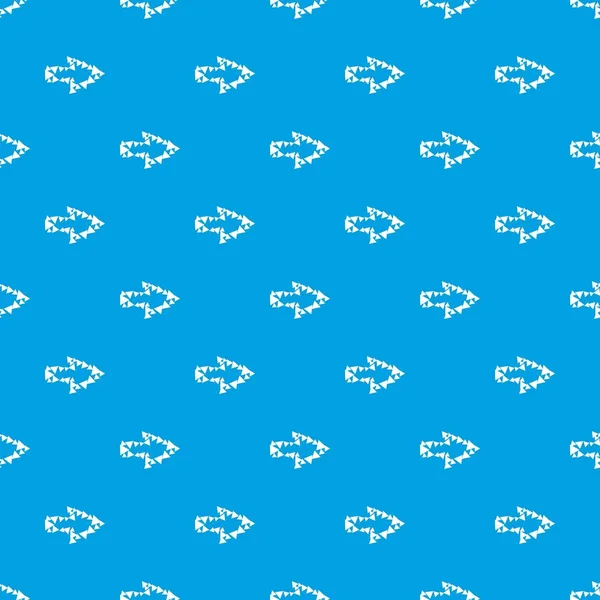 Kontur üçgenler desen vektör kesintisiz mavi okla