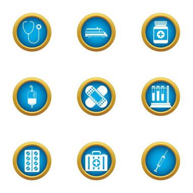 Melisa Icons set, düz stil