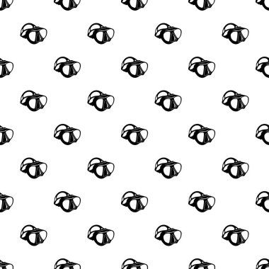 Dalış maske simgesi, basit tarzı