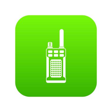 Telsiz el simgesi dijital yeşil