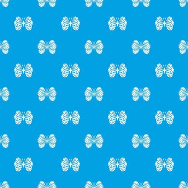 Küçük kelebek desen vektör kesintisiz mavi
