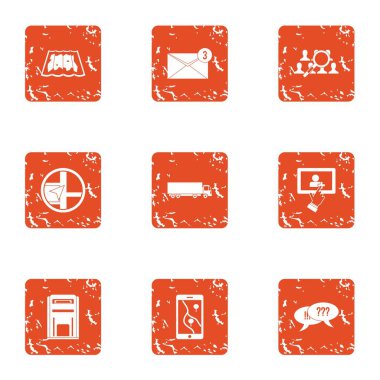 Şehir uygulama simgeler kümesi, grunge tarzı