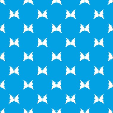 Büyük kelebek desen vektör kesintisiz mavi