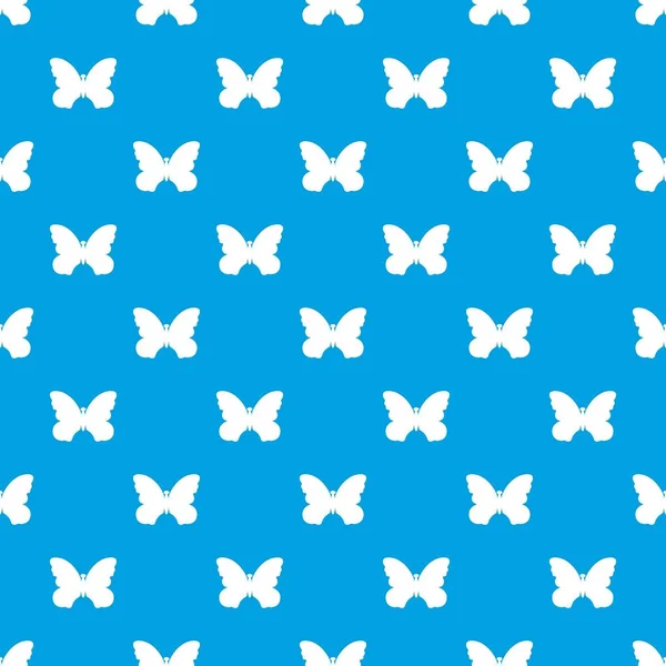 Güzel kanatlar desen vektör kesintisiz mavi kelebek