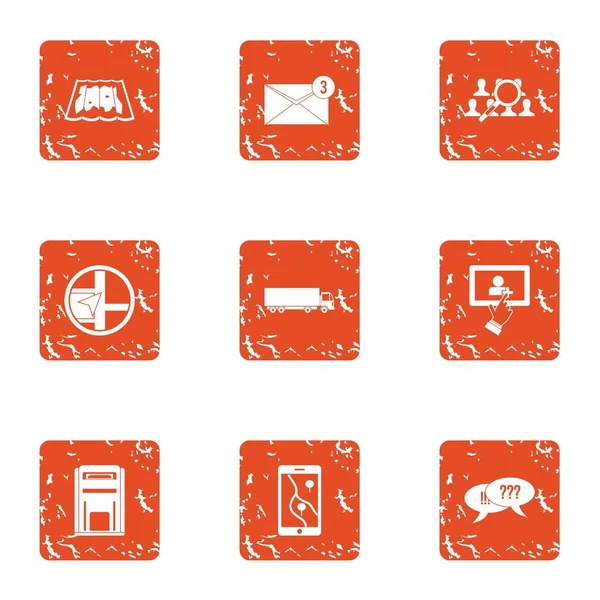 Şehir uygulama simgeler kümesi, grunge tarzı