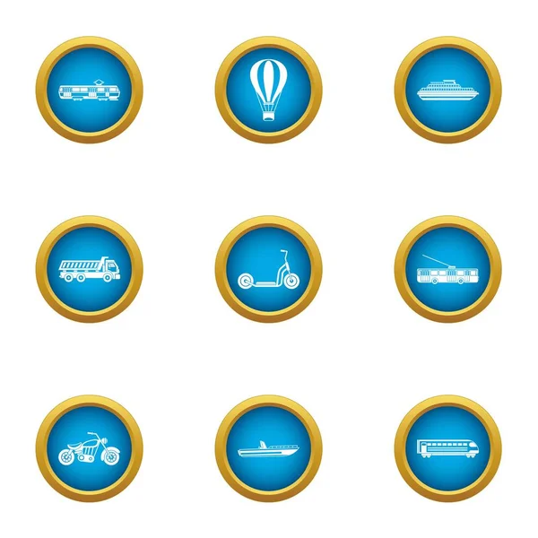 Moto iş ikonları/simgeleri ayarla, stil düz