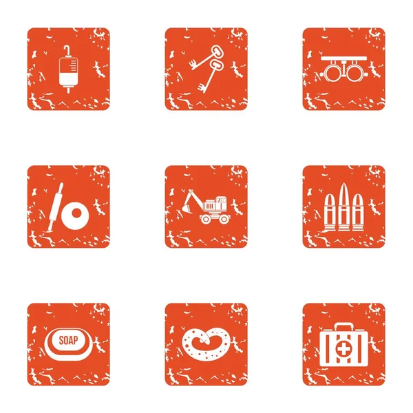 Güçlendirilmesi simgeler kümesi, grunge tarzı