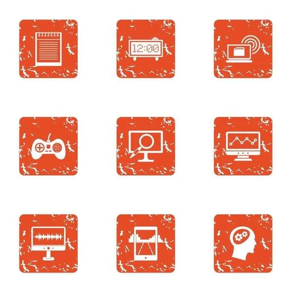 Boş zaman etkinliği simgeler kümesi, grunge tarzı