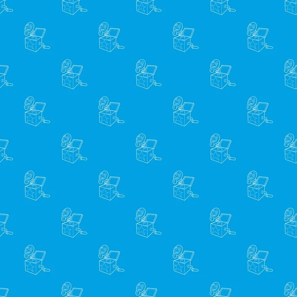 Bahar desen vektör kesintisiz mavi oyuncak kutusunda