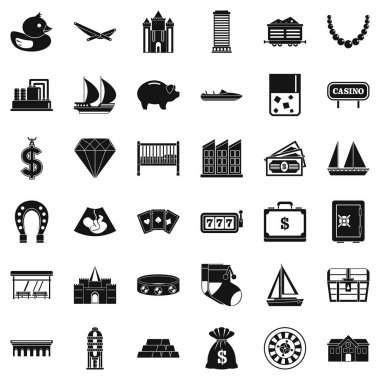 Servet Icons set, basit tarzı