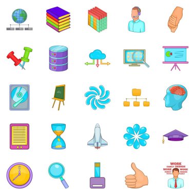 Bölümü Icons set, karikatür tarzı