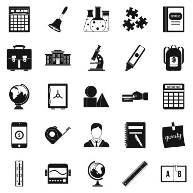 Arithmometer Icons set, basit tarzı