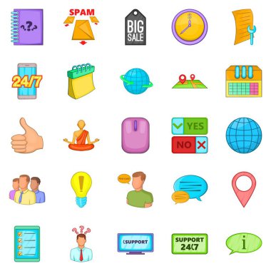 Simgeleri kurma, karikatür tarzı ara