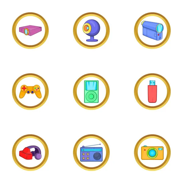 Taşınabilir aygıtı Icons set, karikatür tarzı