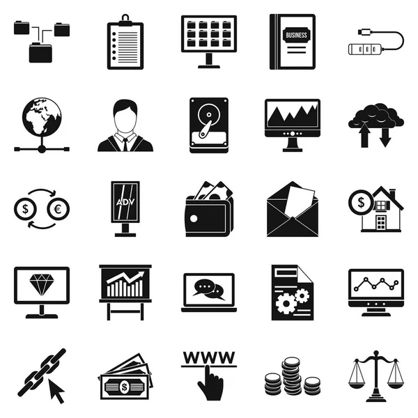 Erkeklere özel simgeler kümesi, basit tarzı