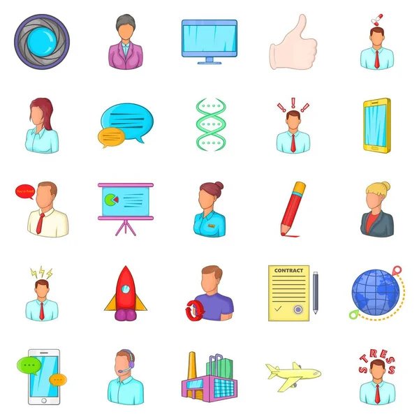 Fabrika Icons set, karikatür tarzı